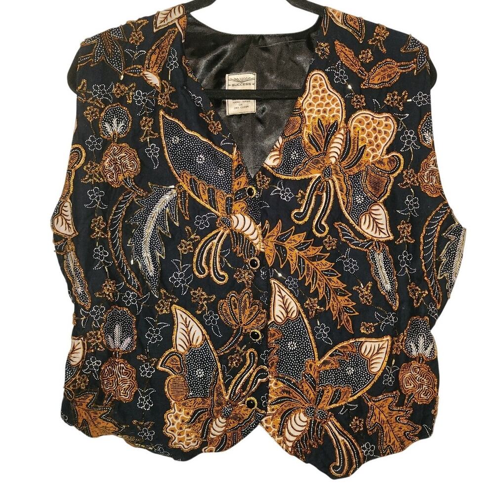 Success Vintage Indonesian Hand Beaded Vest